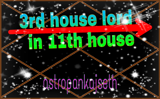 Effect Of Third House Lord In Eleventh House